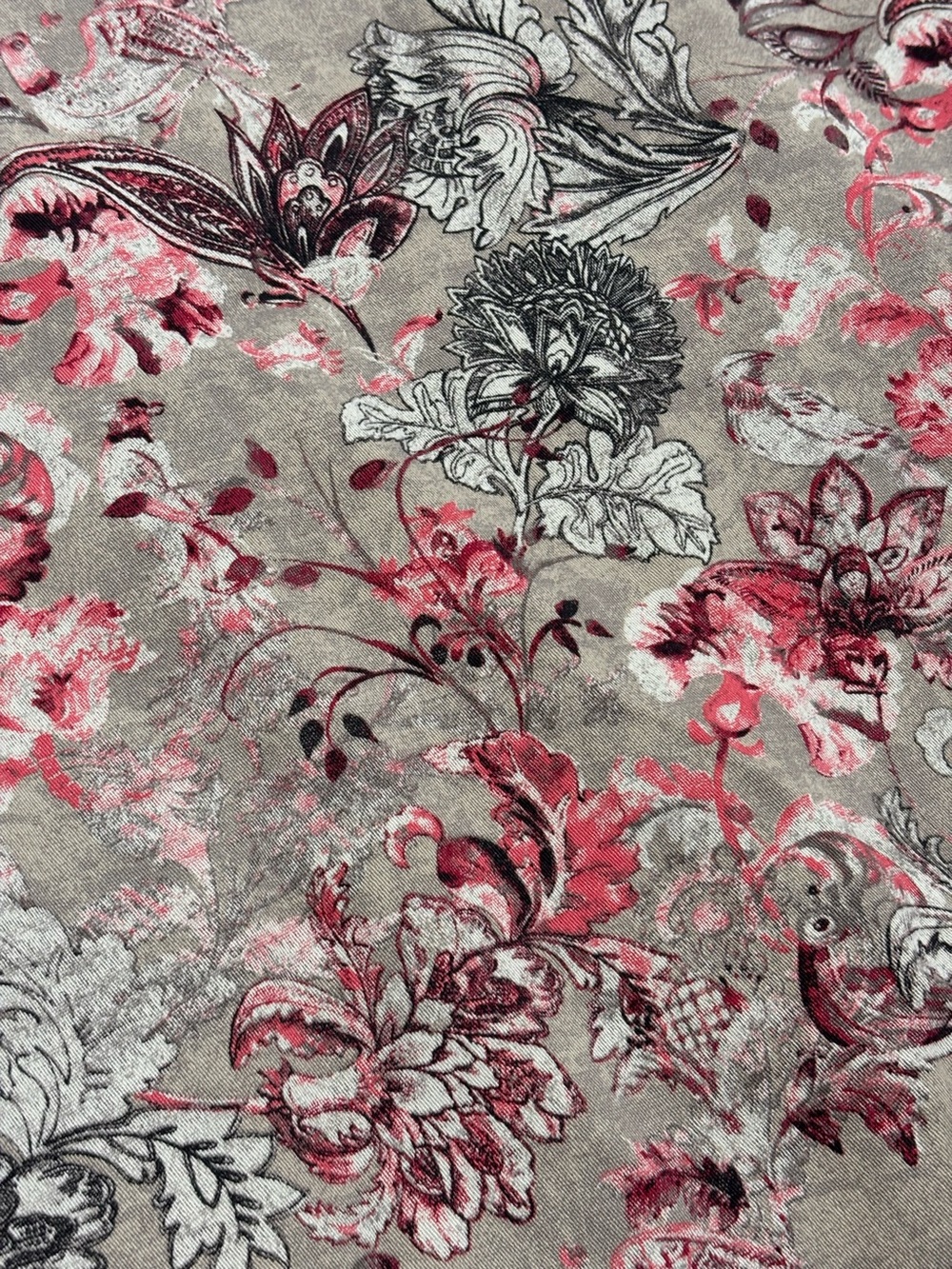 Chico’s Floral Tapestry Crop Pants Size 4 (US 20) Pull-On Stretch Wide Leg NWT - Picture 2 of 12